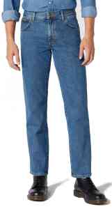 Wrangler Texas 100% Baumwolle - Vintage Stonewash - Herren Jeans